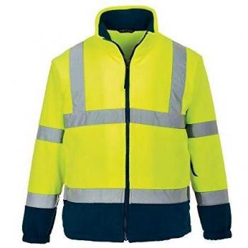 Portwest 2 Tone Hi Vis Fleece Jacket Yellow / Navy XL