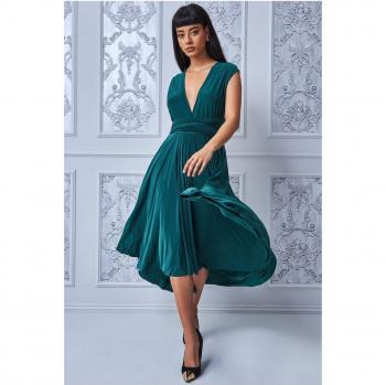 Goddiva Soft Touch Transformable Back Midi Dress