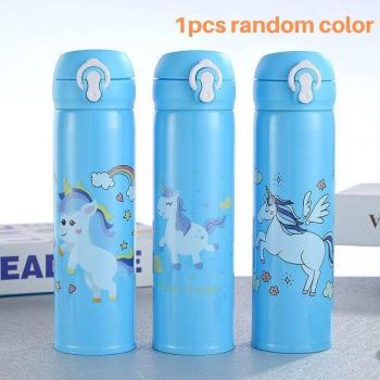 Botella de agua a prueba de fugas unicornio 500/350ML