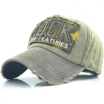 Outdoor Sport Rock Letter Baseball Cap