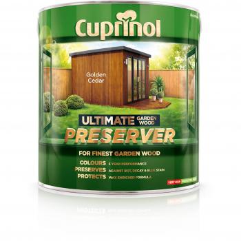 Cuprinol CUPGWPREGC4L Ultimate Garden Wood Preserver Golden Cedar 4 litre