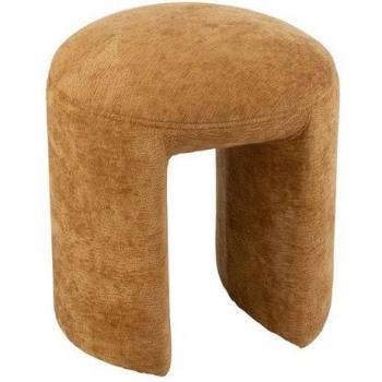 Tabouret Rond Confort Ocre