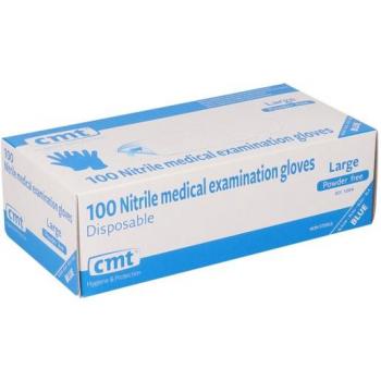 CMT L nitril handschoenen blauw 100 stuks