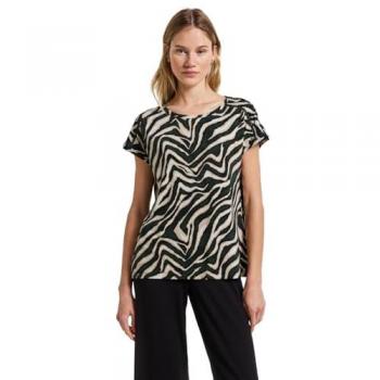 T-shirt Femme Vert avec Détails en Crochet Street One 42