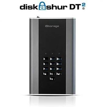Externe Festplatte iStorage diskAshur DT2 16TB FIPS 256-bit, Grau/Schwarz