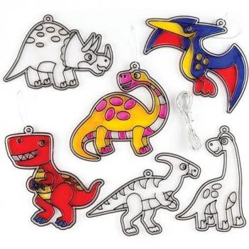 Dinosaur Themed Suncatcher Craft Kit