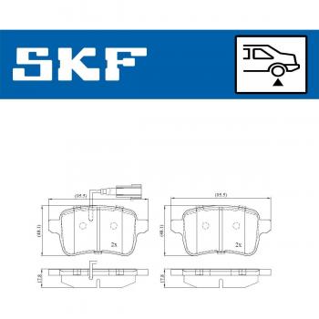 SKF VKBP 90274 E disc brake pad set