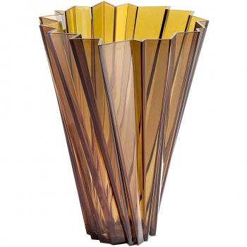 Vase „Shanghai Olive“ – Schwarzer Glanz, 25 cm