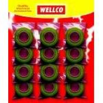 Wellco 5M x 19mm PVC Tape (Green/Yellow)
