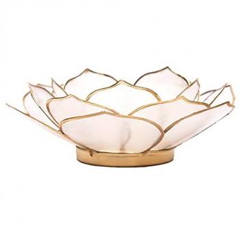 Décor Bougie Lotus Orangé