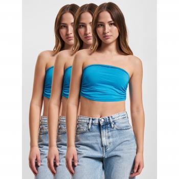 Triadní tyrkysové bandeau top – stylová volba