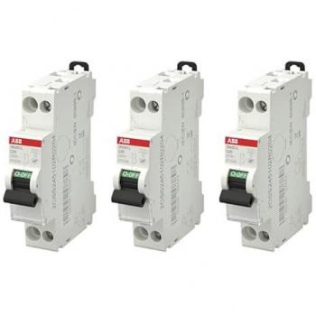 Lot de 3 disjoncteurs Ph+N Vis 20A-45Ka – Courbe C