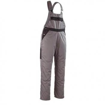 Peto de trabajo clásico bicolor Safetop Berulfe multibolsillos gris-negro talla S