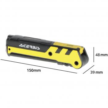 Acerbis lampada Flame nera/gialla