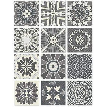 Vinilos Decorativos para Cocina y Baño 72 Azulejos 10x10 cm