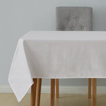 Tissu nappe étanche Deconovo, 130×220 cm, couleur blanche