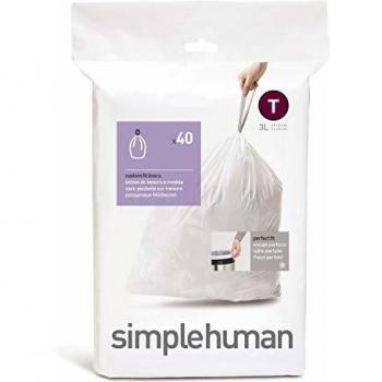 Simplehuman 40 Bolsas de basura T 3 L Simple Human
