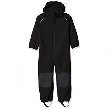 NAME IT NMNALFA Pantalones de Lluvia Sólidos, Negro, 86 cm Unisex bebé