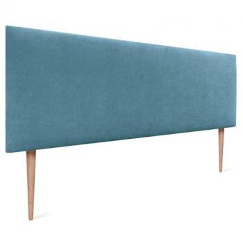 Cabecero Tapizado AQUALINE Liso con Patas (160x105cm, Turquesa)