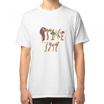 RockShark Camiseta Blanca XL con Logo de Prince 1999