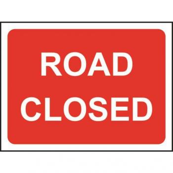 Spectrum 750mm x 1050mm Road Closure Sign with Frame