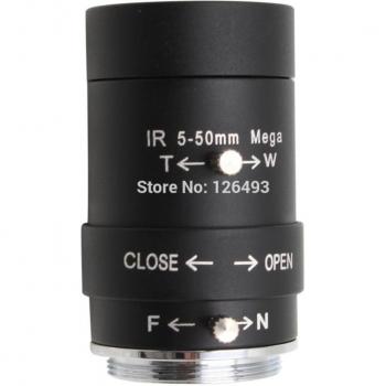 CCTV Varifocal Lens 5-50mm Manual Zoom CS Mount