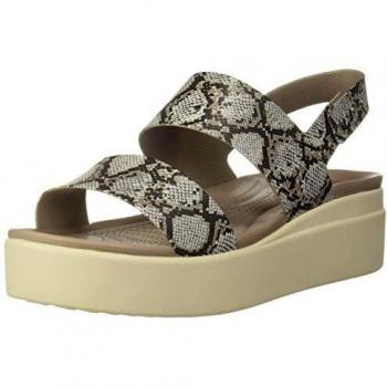 CROCS Brooklyn Low Wedge W, Tongs de Sport pour Femmes, Multicolore
