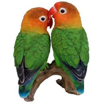 Love Birds Couple Realistic Ornament by Vivid Arts