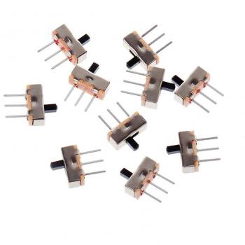Set de 10 interruptores deslizantes SPDT 3 pines