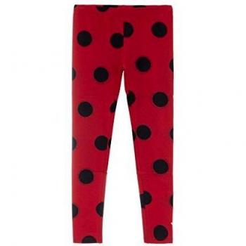 Leggings A Pois per Bambina di Miraculous, 8 Anni (128cm), Nero