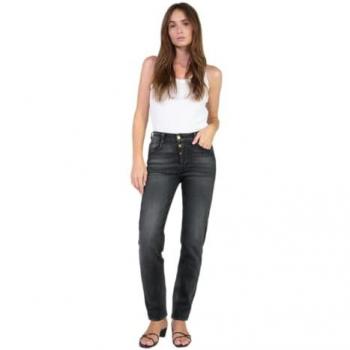 Schwarze Damenjeans Le Temps des Cerises – 400/17 Bambo
