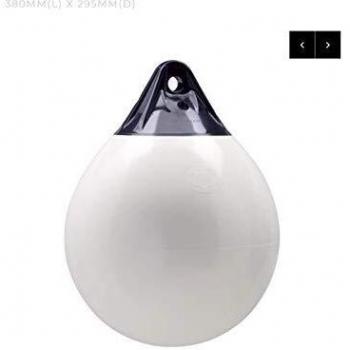 White Polyform A 21 cm Spherical Fender, Unisex