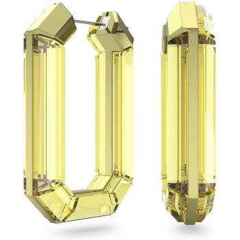 Swarovski Orecchini Lucent a cerchio, Forma ottagonale, Gialli