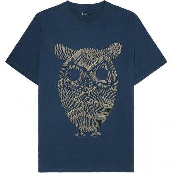 Herren T-Shirt Blau von Knowledge Cotton Apparel Größe S