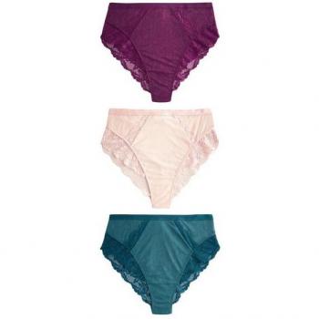 Next High-Waist Slip Set: Rio‑Spitze Slips, hochgeschnitten (3‑teiliges Paket)