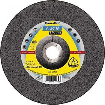 Disque abrasif Kronenflex 2922 A 24 N Supra, 125 x 6 mm, Gris