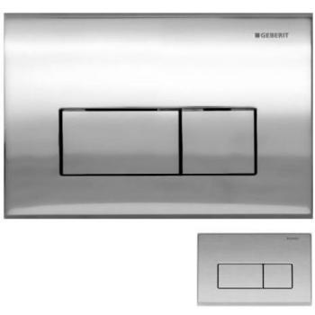 Geberit KAPPA50 Gloss Chrome Dual Flush Plate with 2 Buttons
