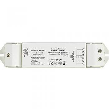 Transformateur halogène Basetech ET-210 12 V 50-210 W dimmable