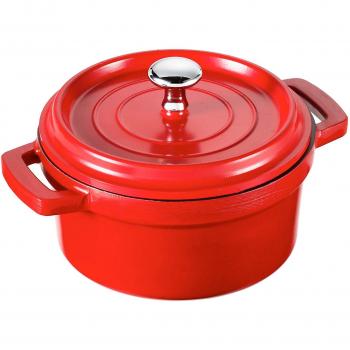 Lacor Mini Cocotte Olla Aluminio Fundido 14cm Roja