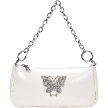 Evening Clutch Purse with Butterfly Beads