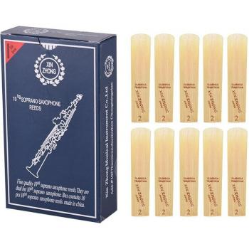 Cañas de Madera para Saxofón Soprano Bb 10 Unidades Fuerza 2.0/2.5/3.0