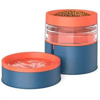 Automatic Cat Bowl Set with Gravity Water Dispenser