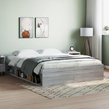 VidaXL Grey Sonoma Bed Frame 160x200 cm