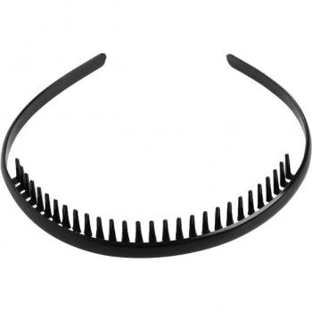 Serre-Tête Ondulés Noir – Coiffure Unisexe