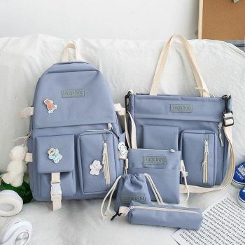Canvas Backpack Set for Girls
