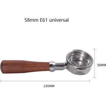 EXPOBAR E61: Cafetera de Madera Sin Fondo