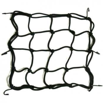 Système de suspension à filet pour réservoirs Moto et Vélo, 6 Points d’ancrage, Noir