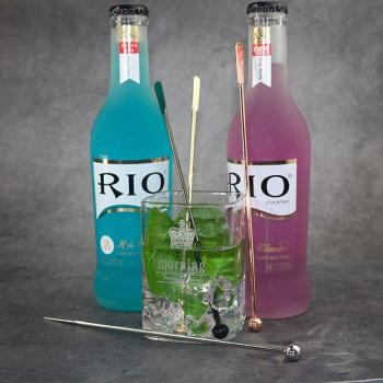 2 pcs Stainless Steel Swizzle Sticks for Drinks
