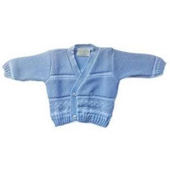 Coprifasce neonato/neonata incrociatino scaldacuore cardigan in cotone La Rocca bimba rosa TU