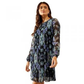 Vibrant Floral Layered Shift Dress